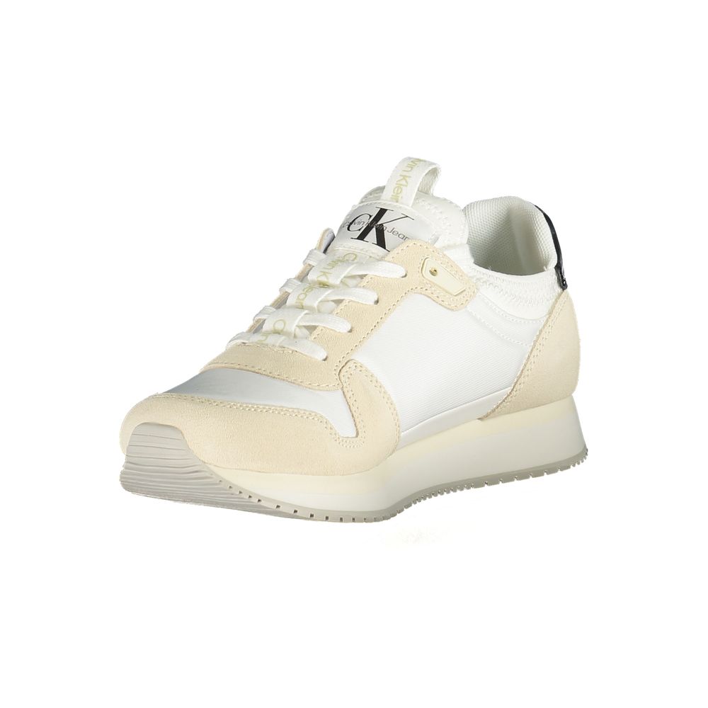 Baskets femme Calvin Klein Bianco en polyuréthane