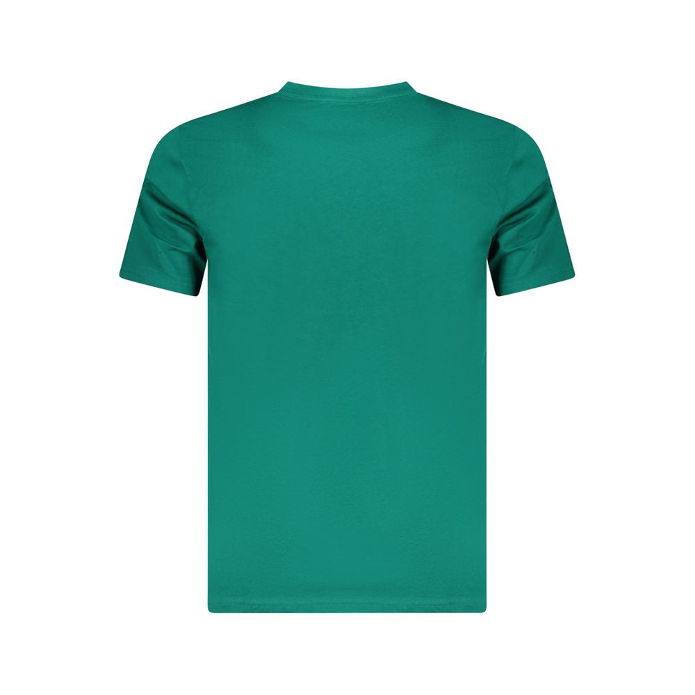 T-shirt homme en coton vert Cavalli Class