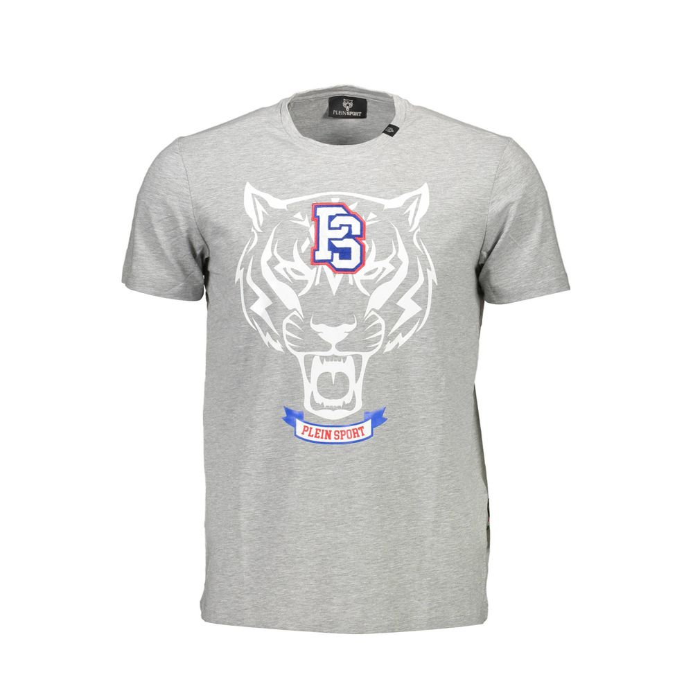 T-shirt Plein Sport en coton gris pour homme