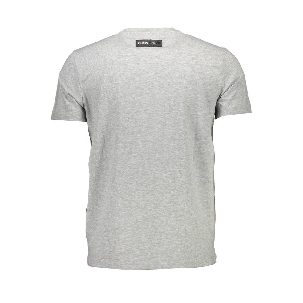 T-shirt Plein Sport en coton gris pour homme