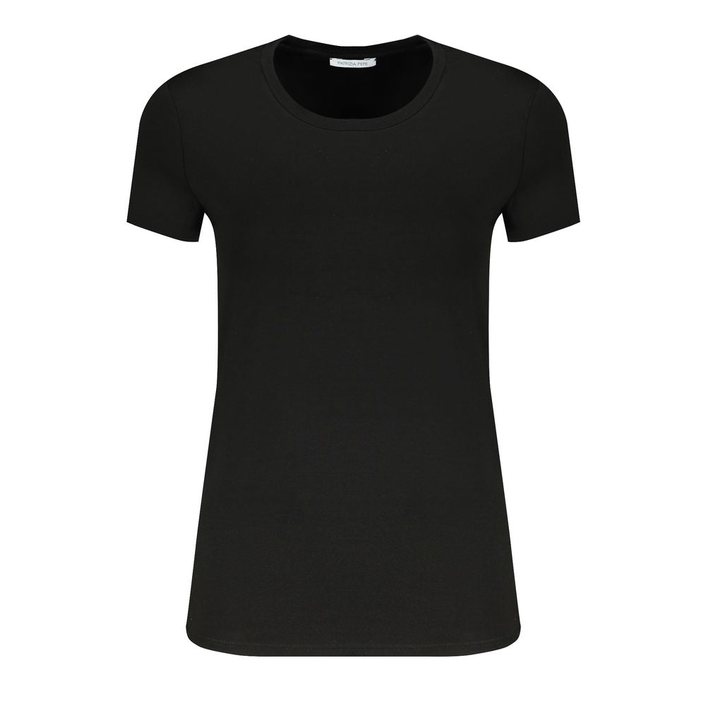 T-shirt femme Patrizia Pepe en coton biologique noir