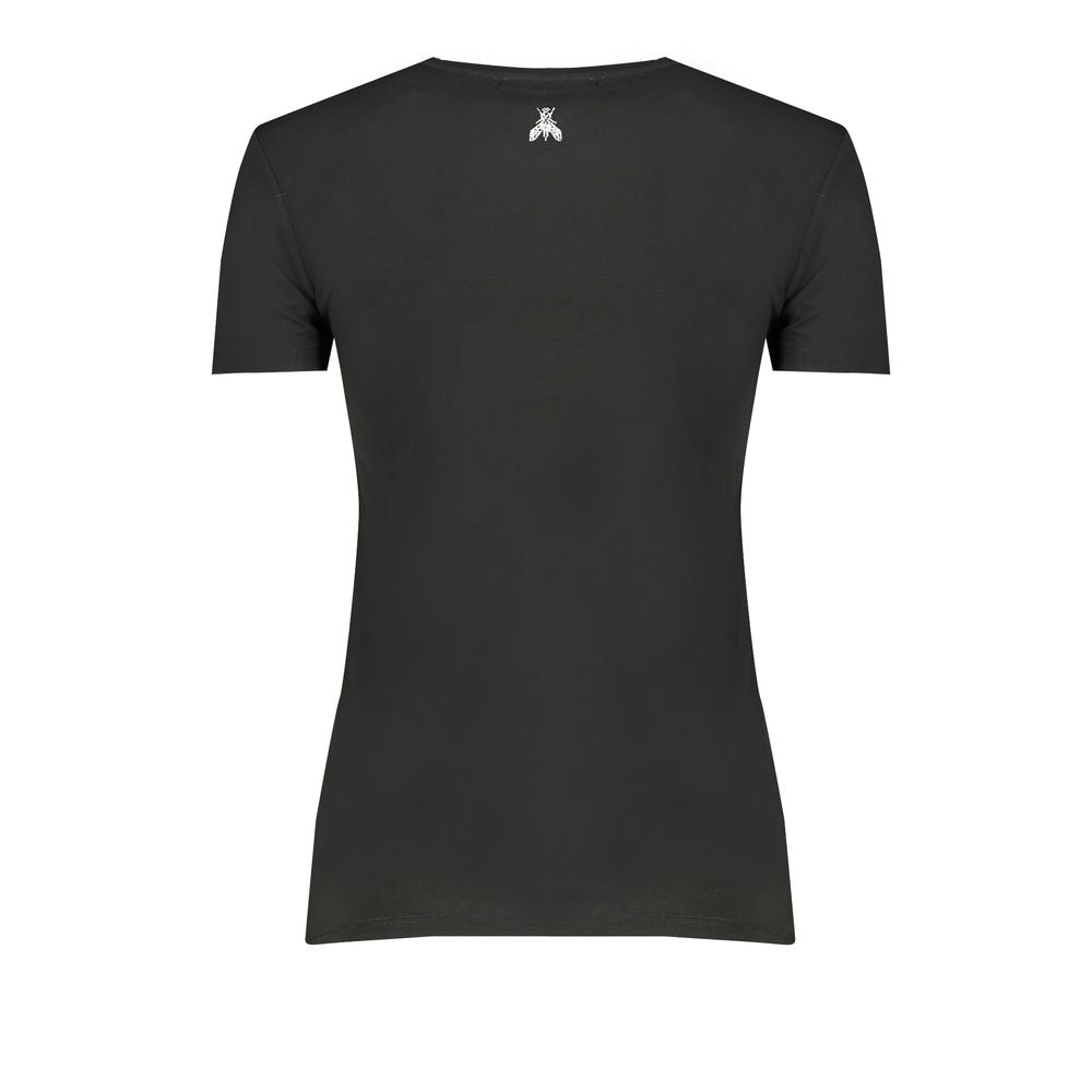 T-shirt femme Patrizia Pepe en coton biologique noir