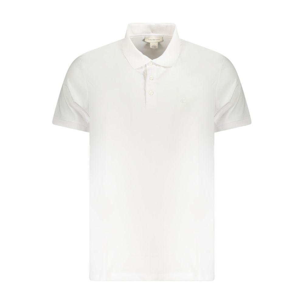 Polo en coton blanc Calvin Klein pour homme
