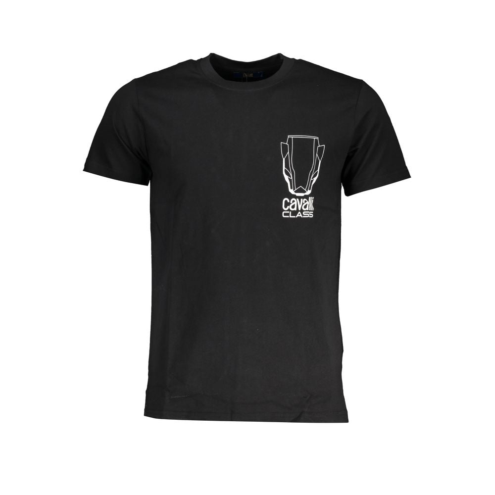 T-shirt en coton noir Cavalli Class pour homme
