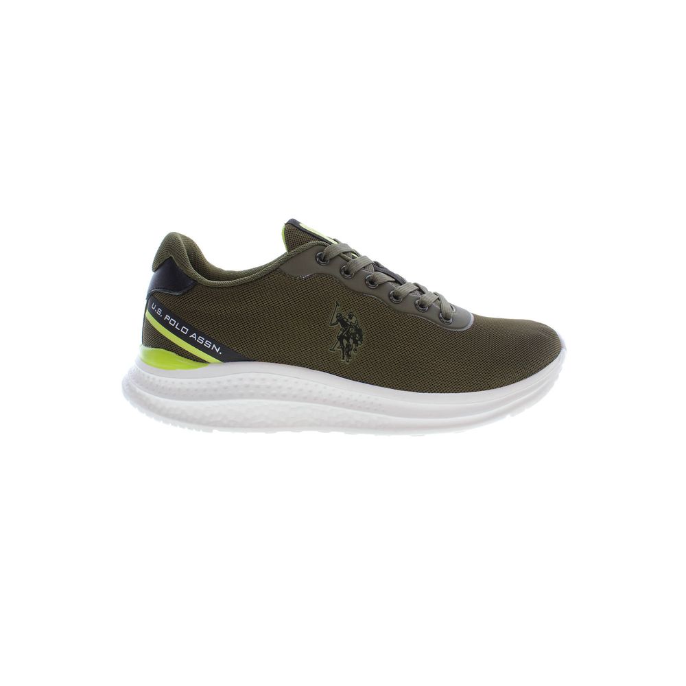 U.S. POLO ASSN. Baskets vertes en polyester pour homme