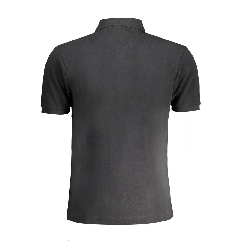 Polo La Martina en coton noir pour homme
