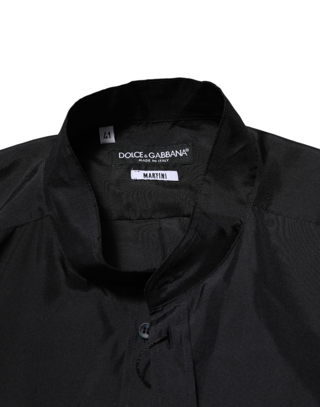 Chemise de soirée habillée pour homme Dolce & Gabbana MARTINI en soie bleu foncé