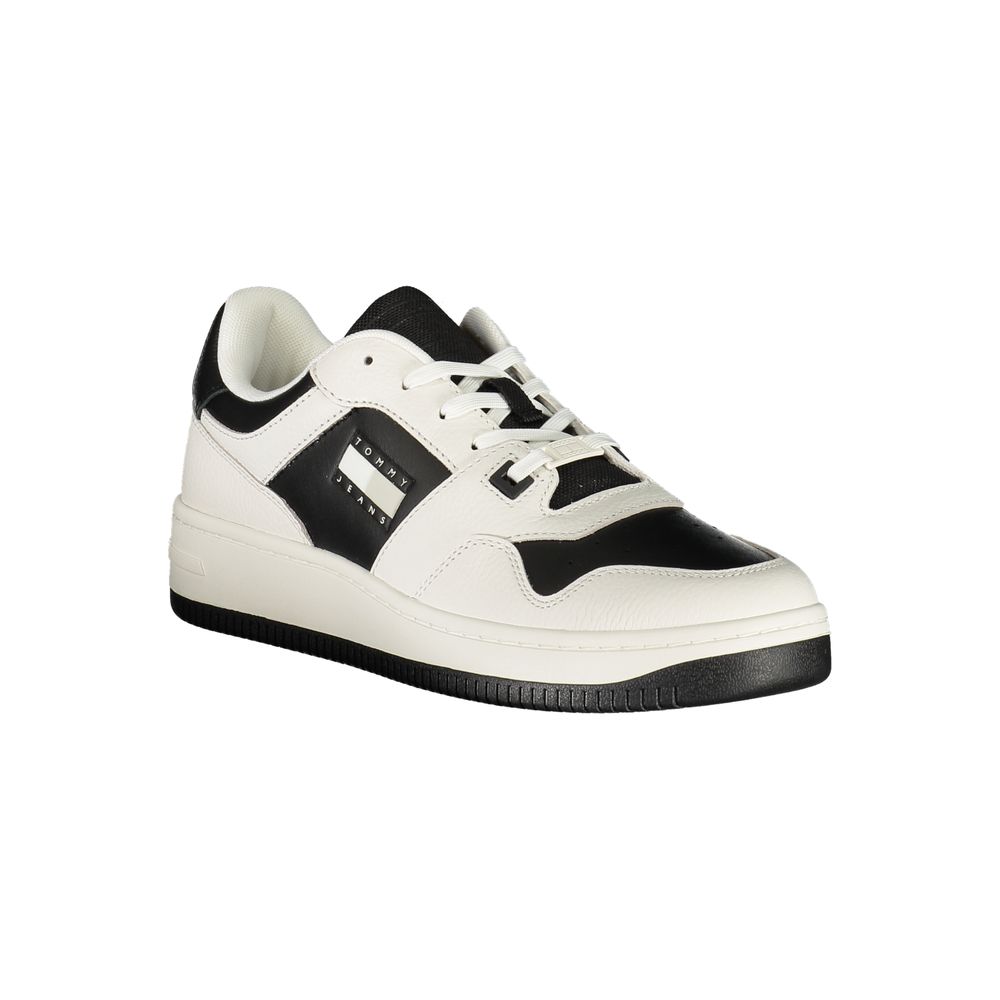 Baskets pour hommes Tommy Hilfiger en polyuréthane blanc