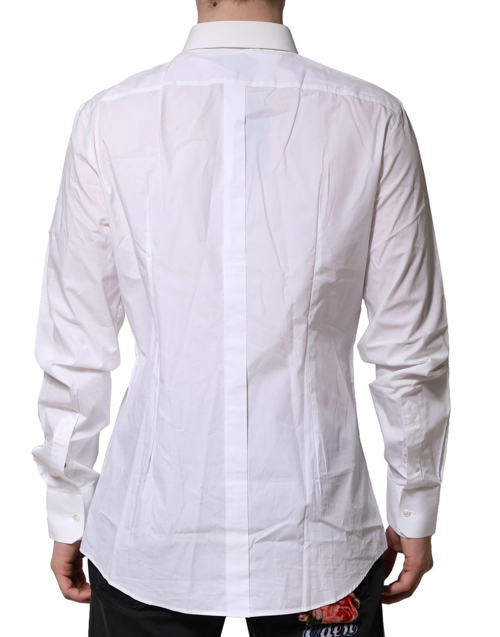 Chemise homme Dolce & Gabbana GOLD en coton blanc à manches longues