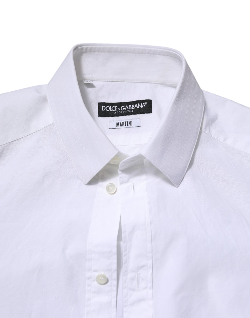 Chemise Dolce & Gabbana en Coton Blanc MARTINI à Manches Longues