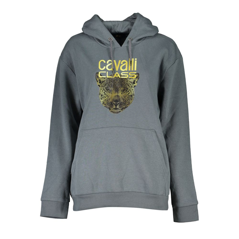 Sweat-shirt femme Cavalli Class gris en polyester
