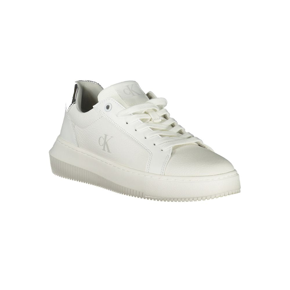 Baskets pour femme en polyuréthane blanc Calvin Klein