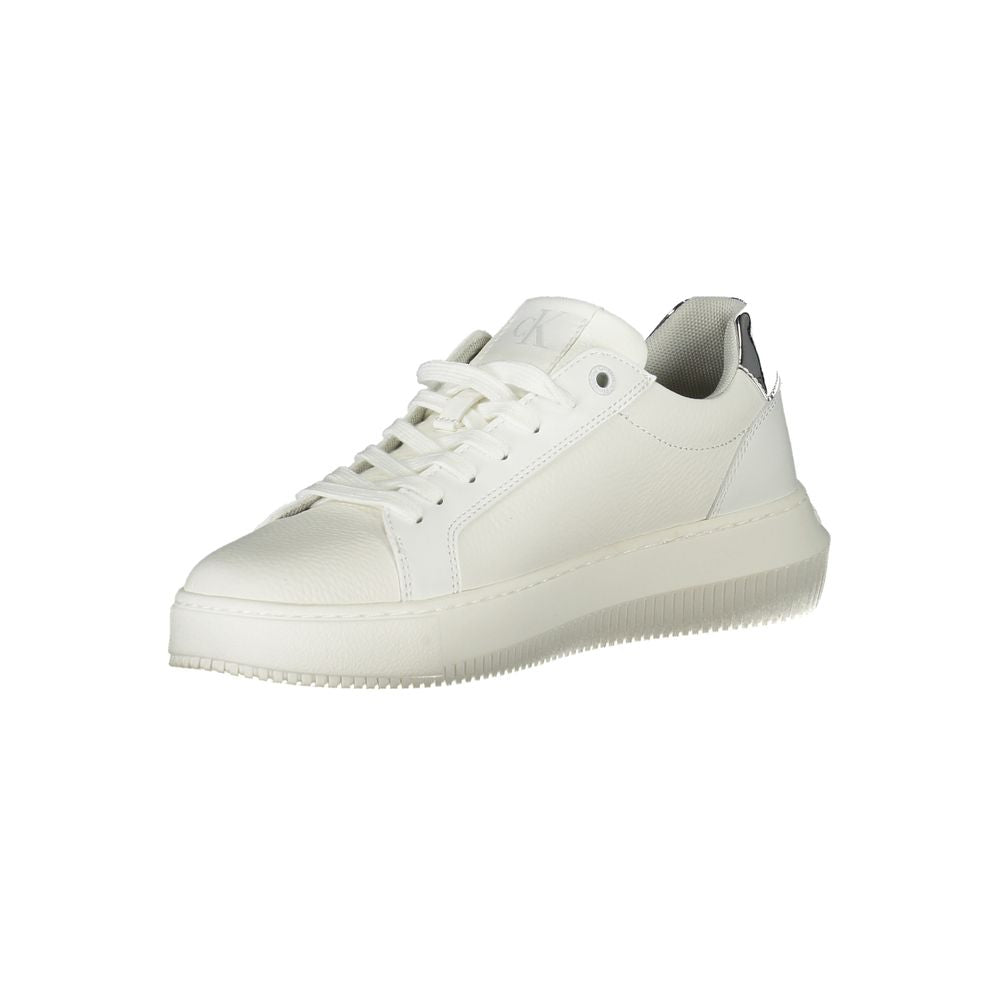 Baskets pour femme en polyuréthane blanc Calvin Klein