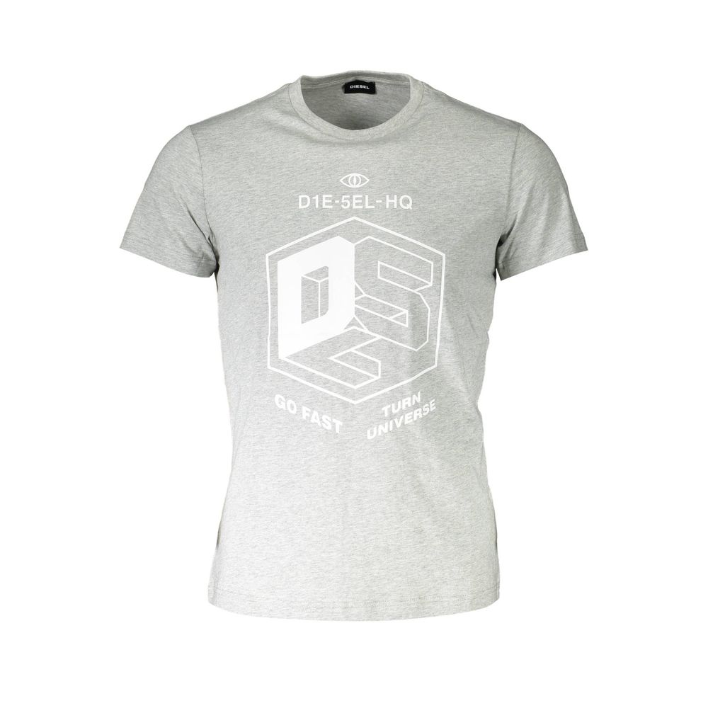 Diesel Herren T-Shirt aus Baumwolle in Braun