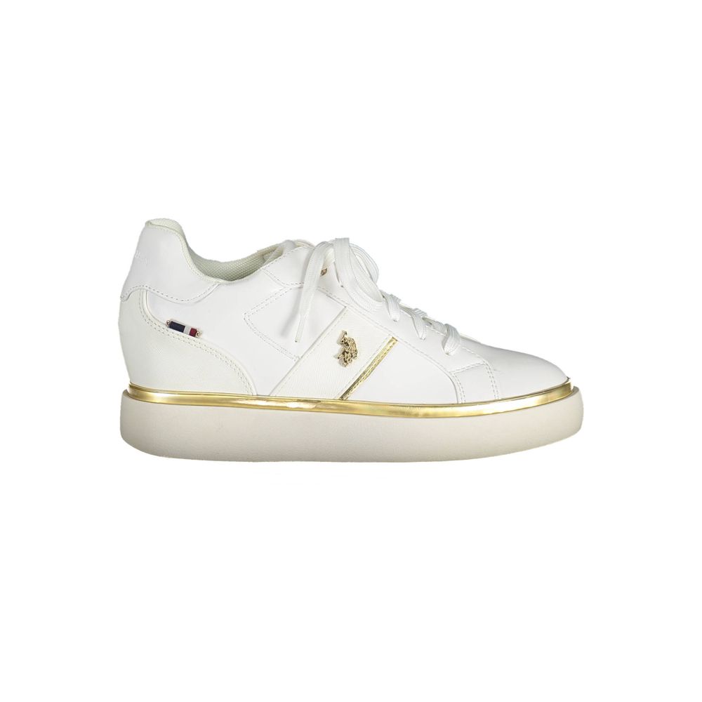 Baskets femme en polyester blanc U.S. POLO ASSN.