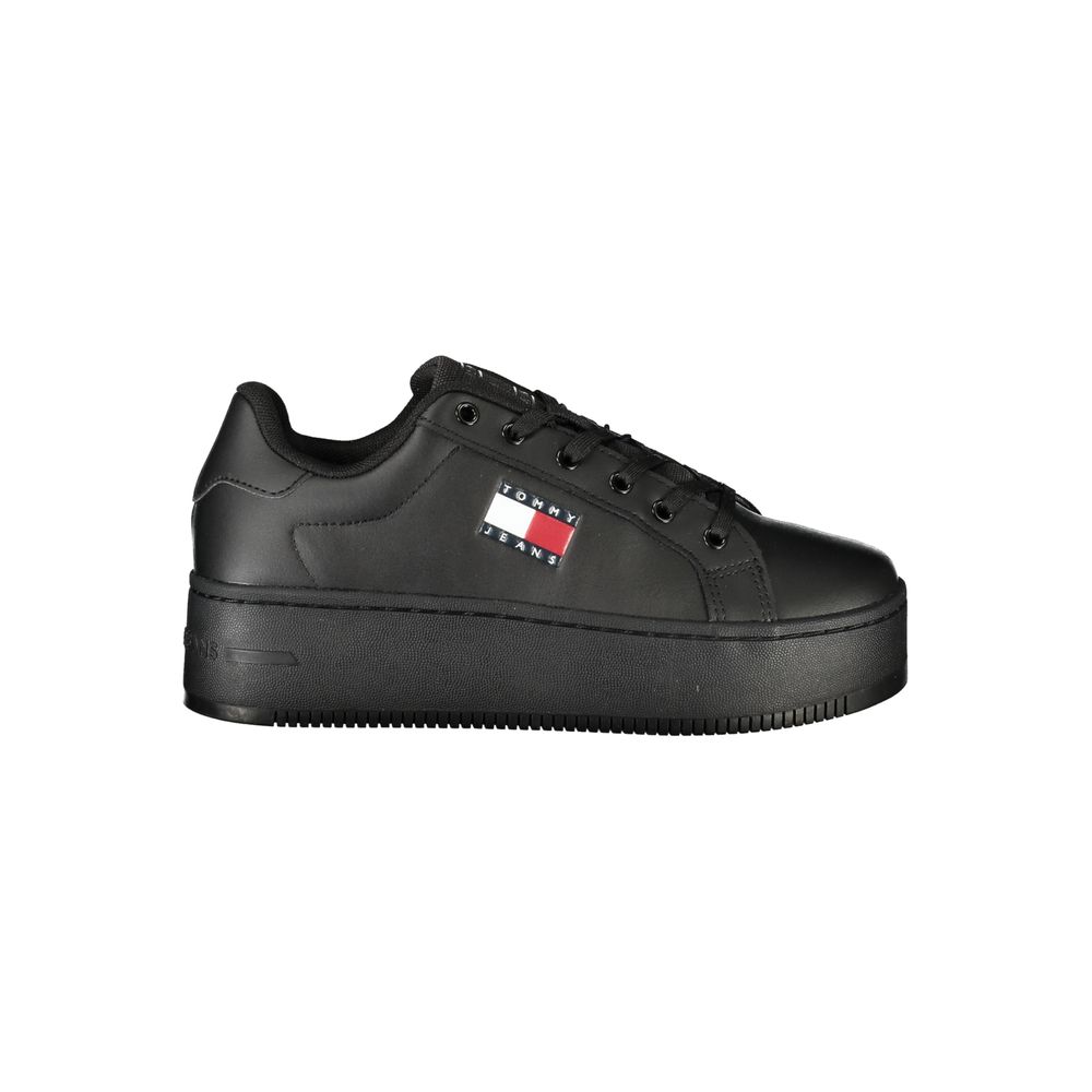 Baskets Tommy Hilfiger en Polyuréthane Noir pour Femme