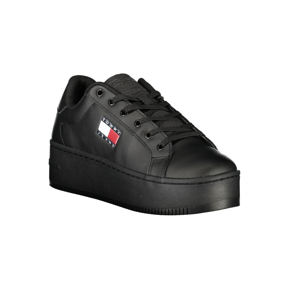 Baskets Tommy Hilfiger en Polyuréthane Noir pour Femme