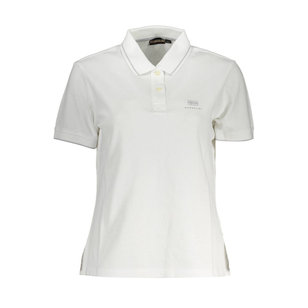 Polo Napapijri Bianco en coton pour femme