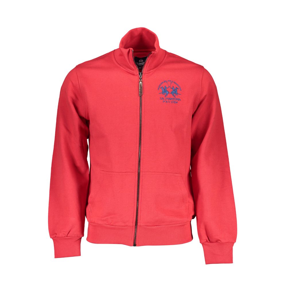 Sweat-shirt homme en coton La Martina Rosso