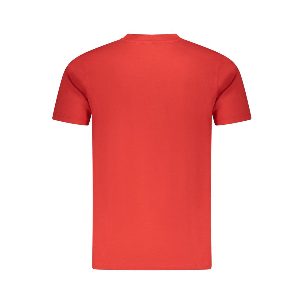 T-shirt rouge en coton Cavalli Class pour homme