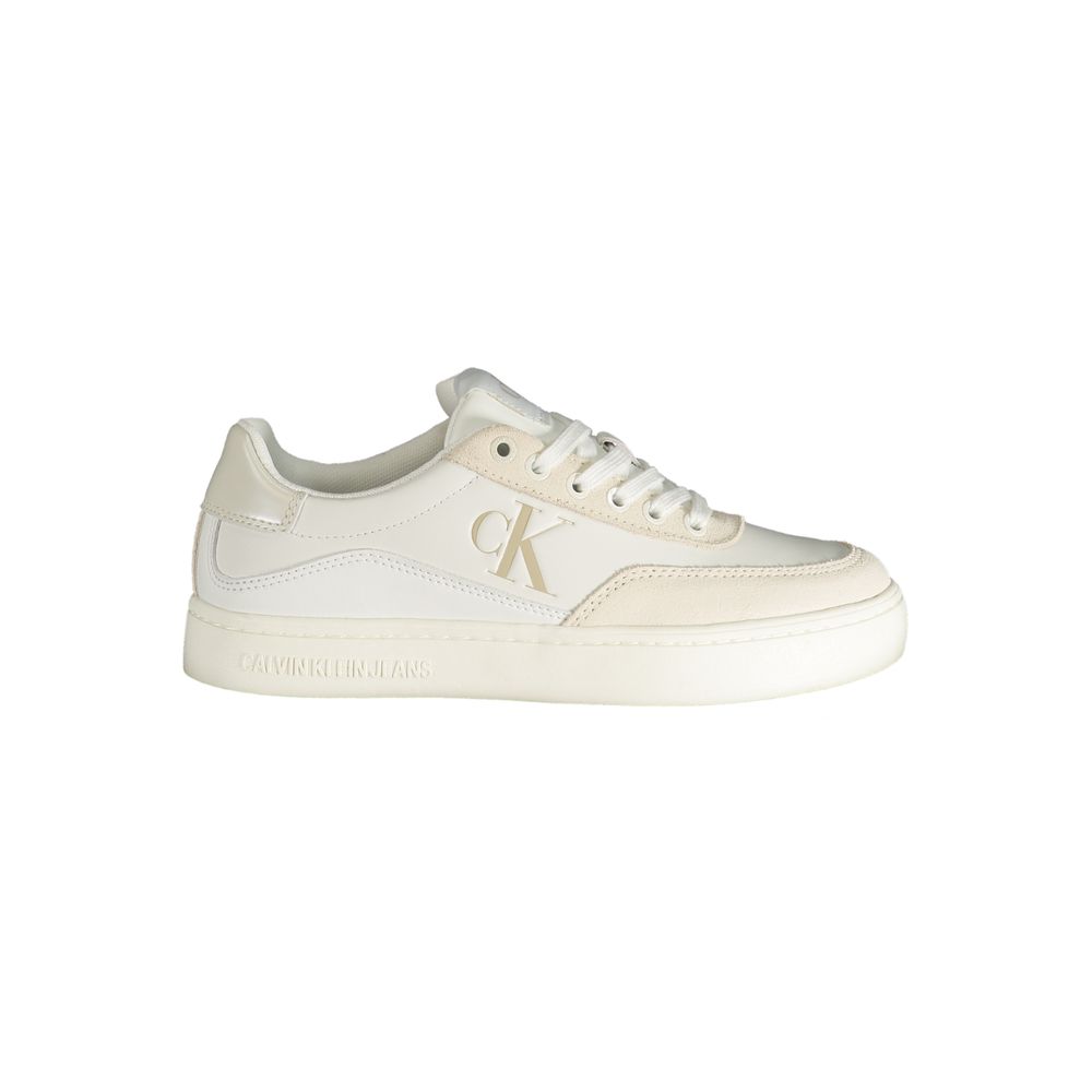 Baskets femme Calvin Klein Bianco en polyuréthane