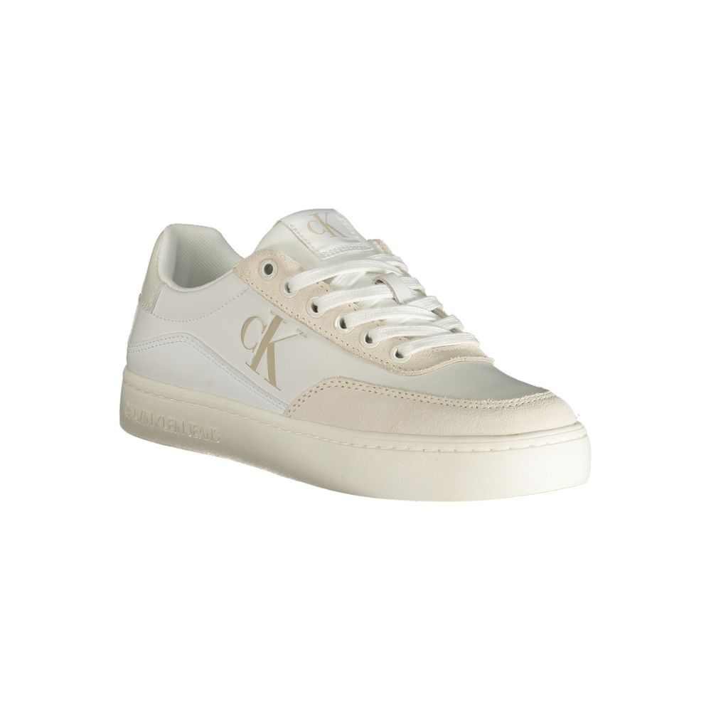 Baskets femme Calvin Klein Bianco en polyuréthane