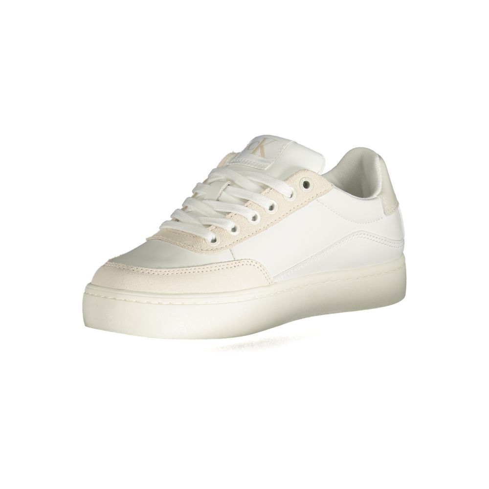 Baskets femme Calvin Klein Bianco en polyuréthane