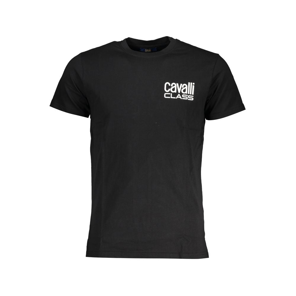 T-shirt en coton noir Cavalli Class pour homme