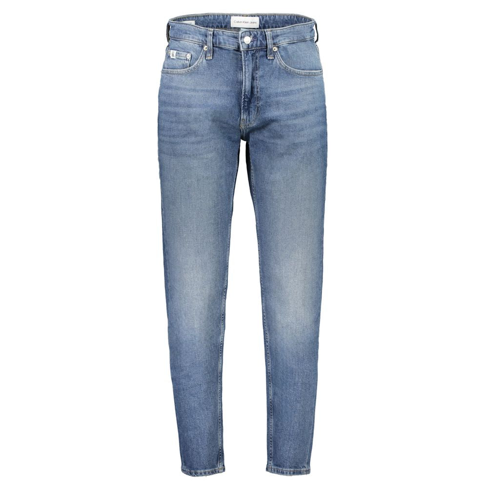 Jean fuselé Calvin Klein pour homme en coton bleu