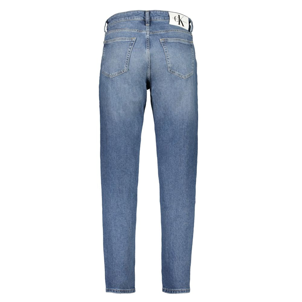 Jean fuselé Calvin Klein pour homme en coton bleu