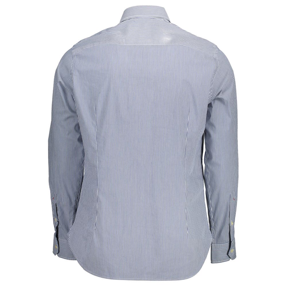 U.S. POLO ASSN. Chemise en coton bleue pour homme