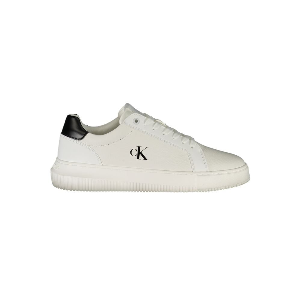 Baskets basses Calvin Klein en polyuréthane blanc pour homme