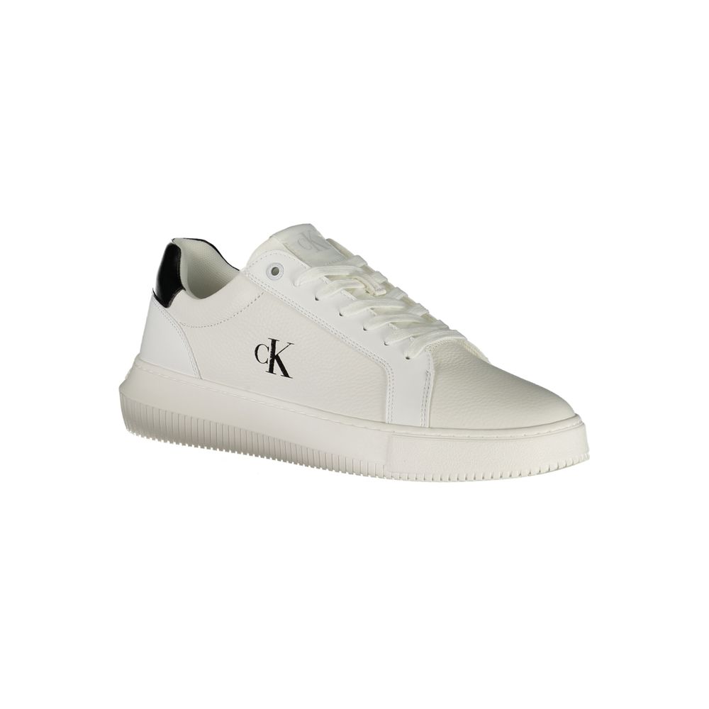 Baskets basses Calvin Klein en polyuréthane blanc pour homme