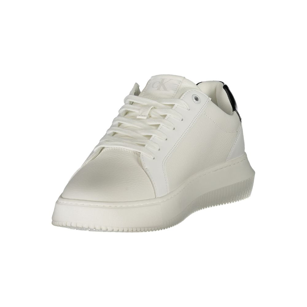 Baskets basses Calvin Klein en polyuréthane blanc pour homme