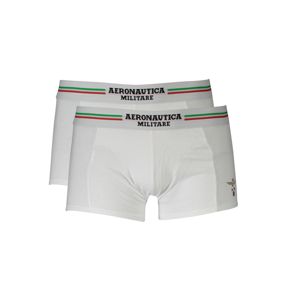 Caleçon Aeronautica Militare en coton blanc pour homme