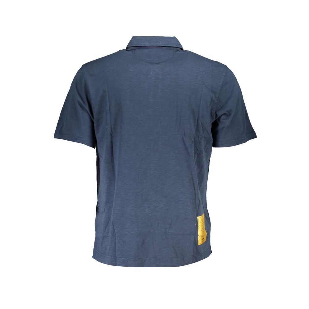 Polo homme en coton bleu La Martina