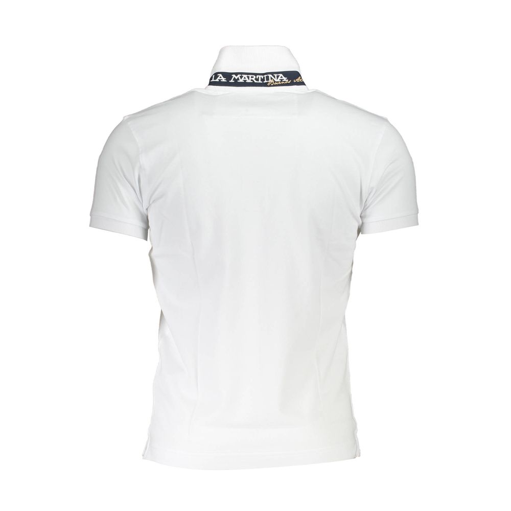 Polo La Martina Sophistiqué Coupe Slim avec Détails Contrastants