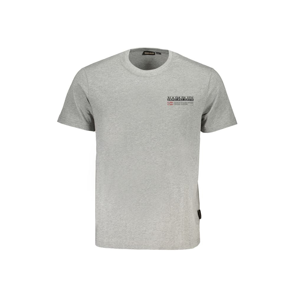 T-shirt gris en coton biologique Napapijri pour homme