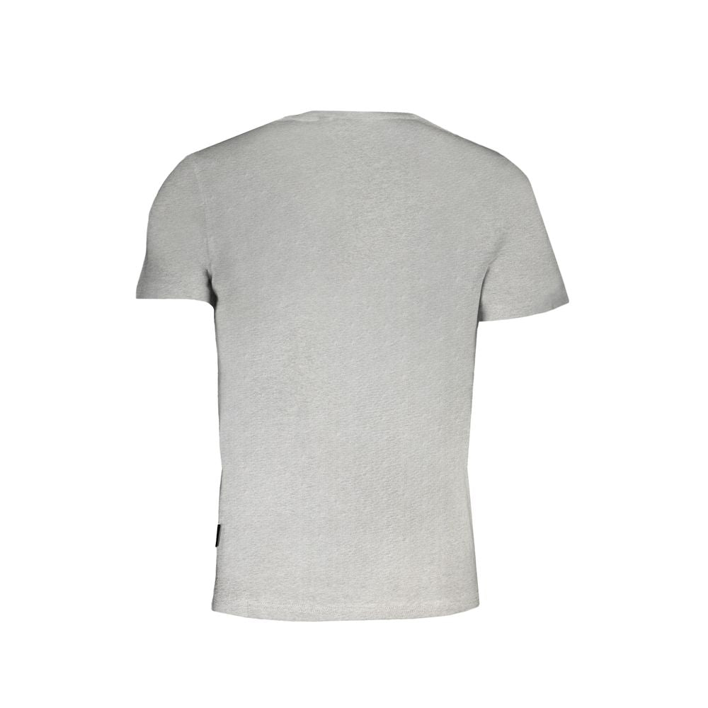 T-shirt gris en coton biologique Napapijri pour homme