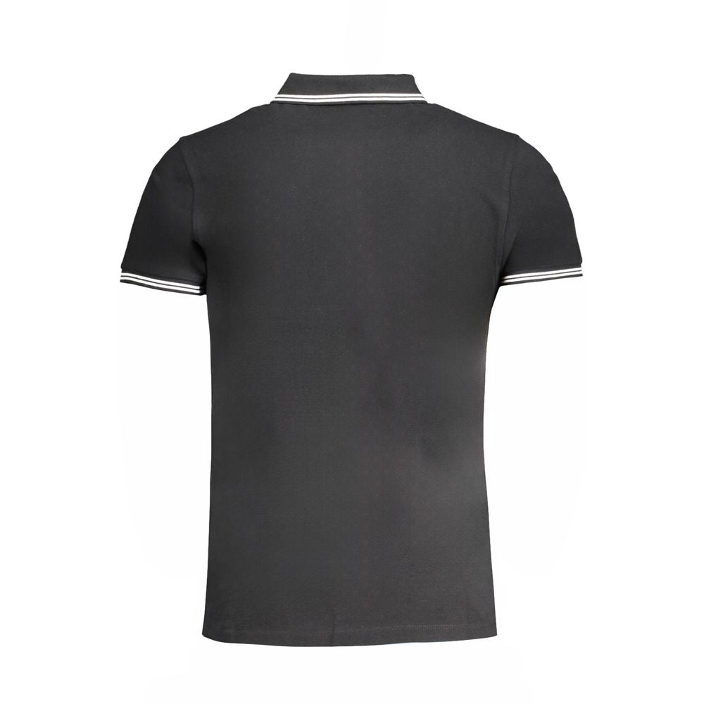 Cavalli Class Nero Baumwoll Herren Polohemd