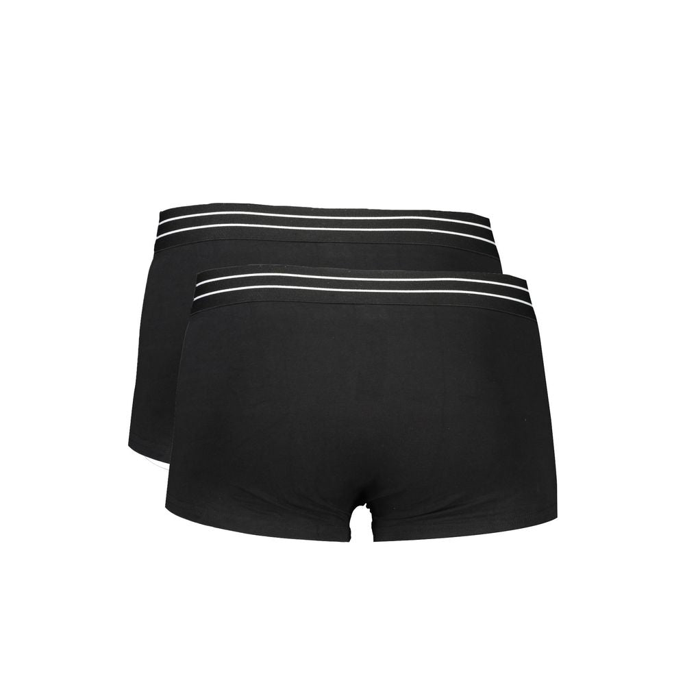 Caleçons boxers pour homme en coton noir Cavalli Class