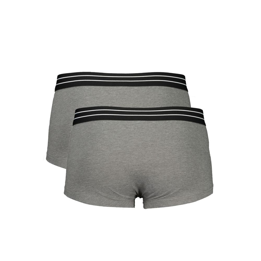 Caleçon en coton gris Cavalli Class pour homme