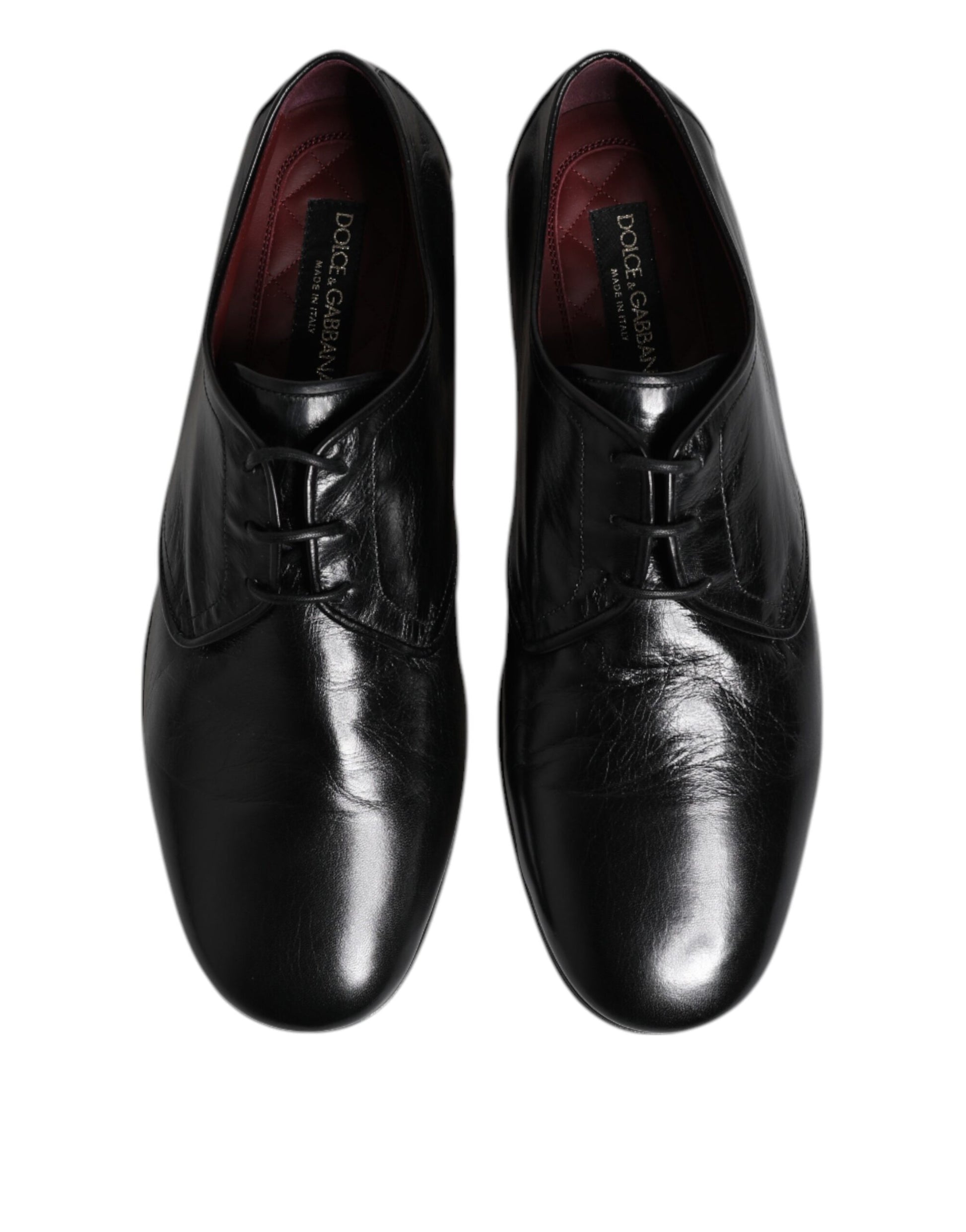 Chaussures habillées de cérémonie Dolce & Gabbana en cuir noir à lacets type Derby