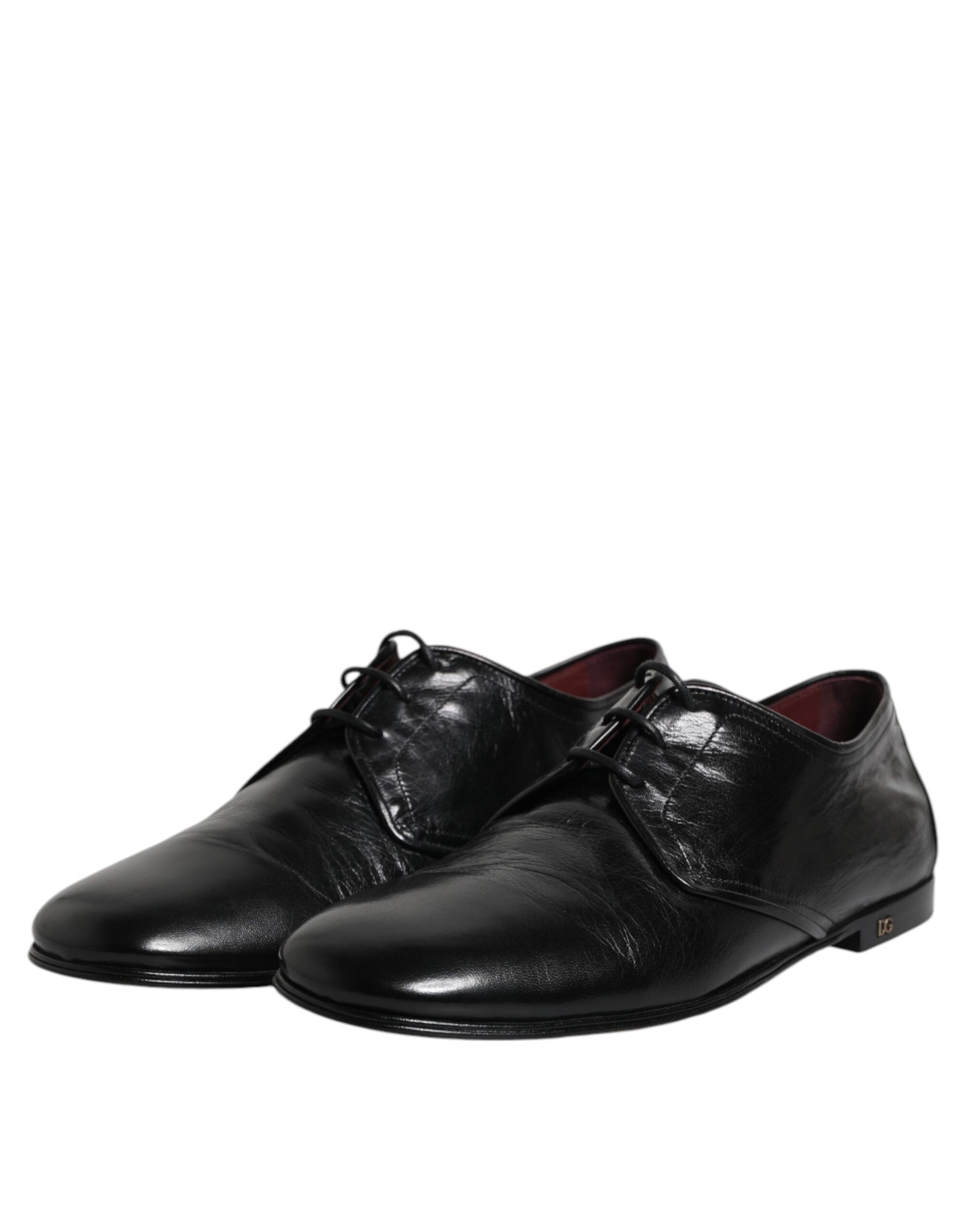 Chaussures habillées de cérémonie Dolce & Gabbana en cuir noir à lacets type Derby