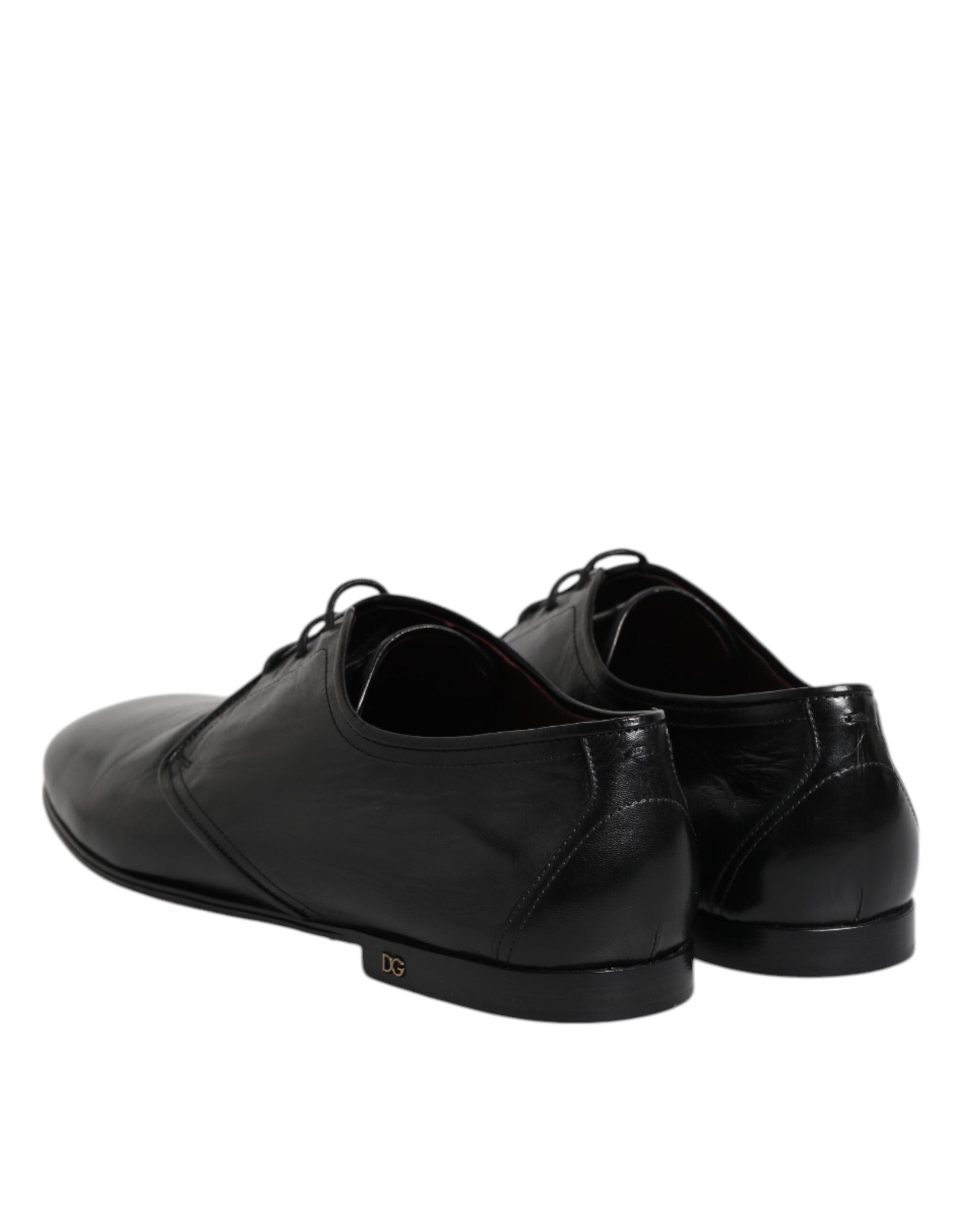 Chaussures habillées de cérémonie Dolce & Gabbana en cuir noir à lacets type Derby