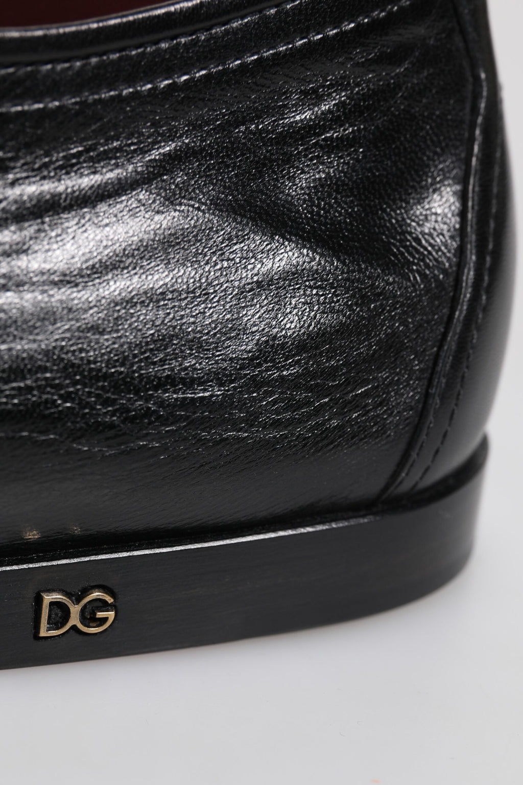 Chaussures habillées de cérémonie Dolce & Gabbana en cuir noir à lacets type Derby