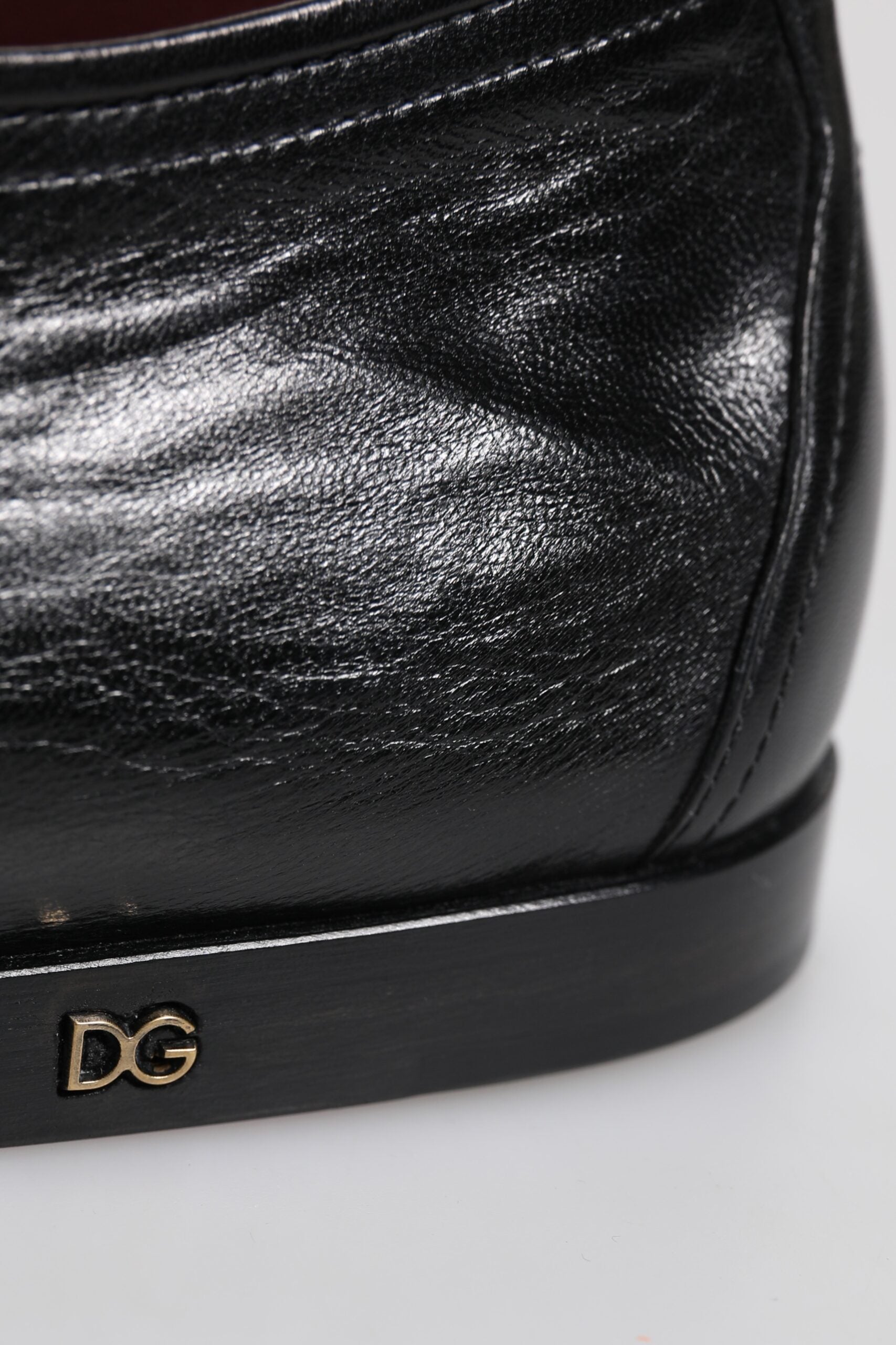 Chaussures habillées de cérémonie Dolce & Gabbana en cuir noir à lacets type Derby