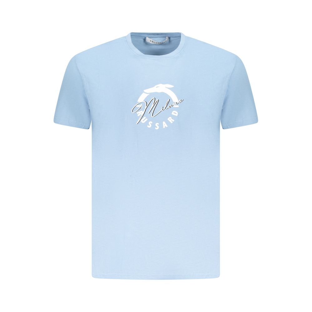 Trussardi Azzurro Cotton Men T-Shirt