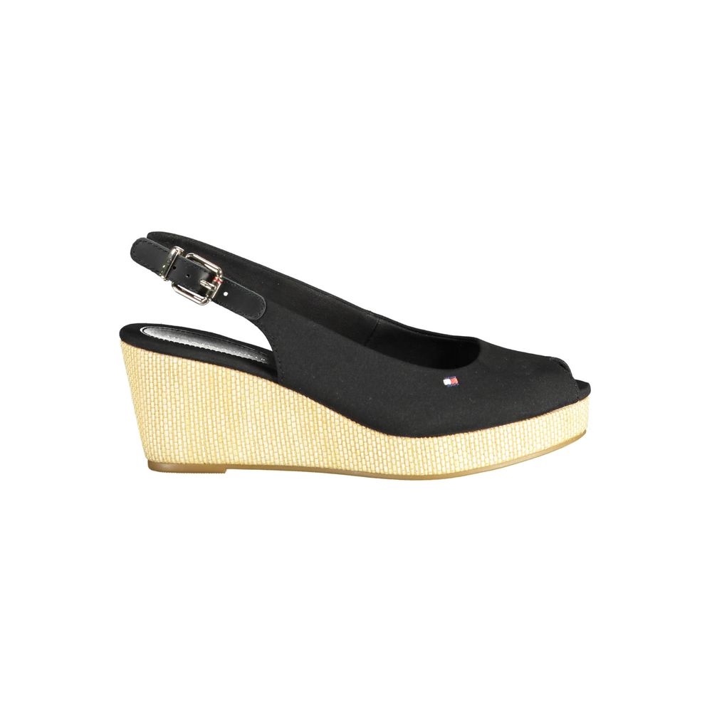 Sandales Tommy Hilfiger en polyester noir pour femme