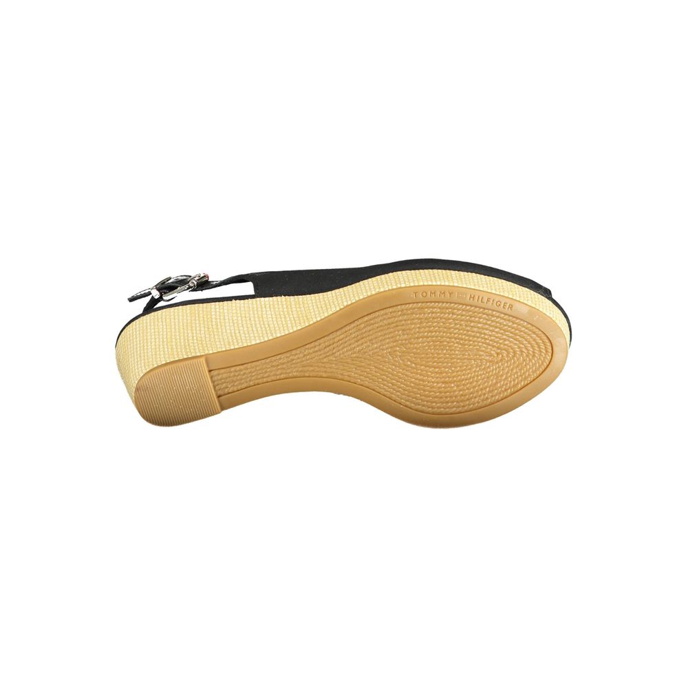 Sandales Tommy Hilfiger en polyester noir pour femme